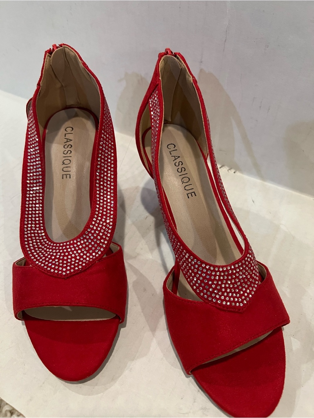 Classique Rhinestone Band Sandal - Picture 8 of 15